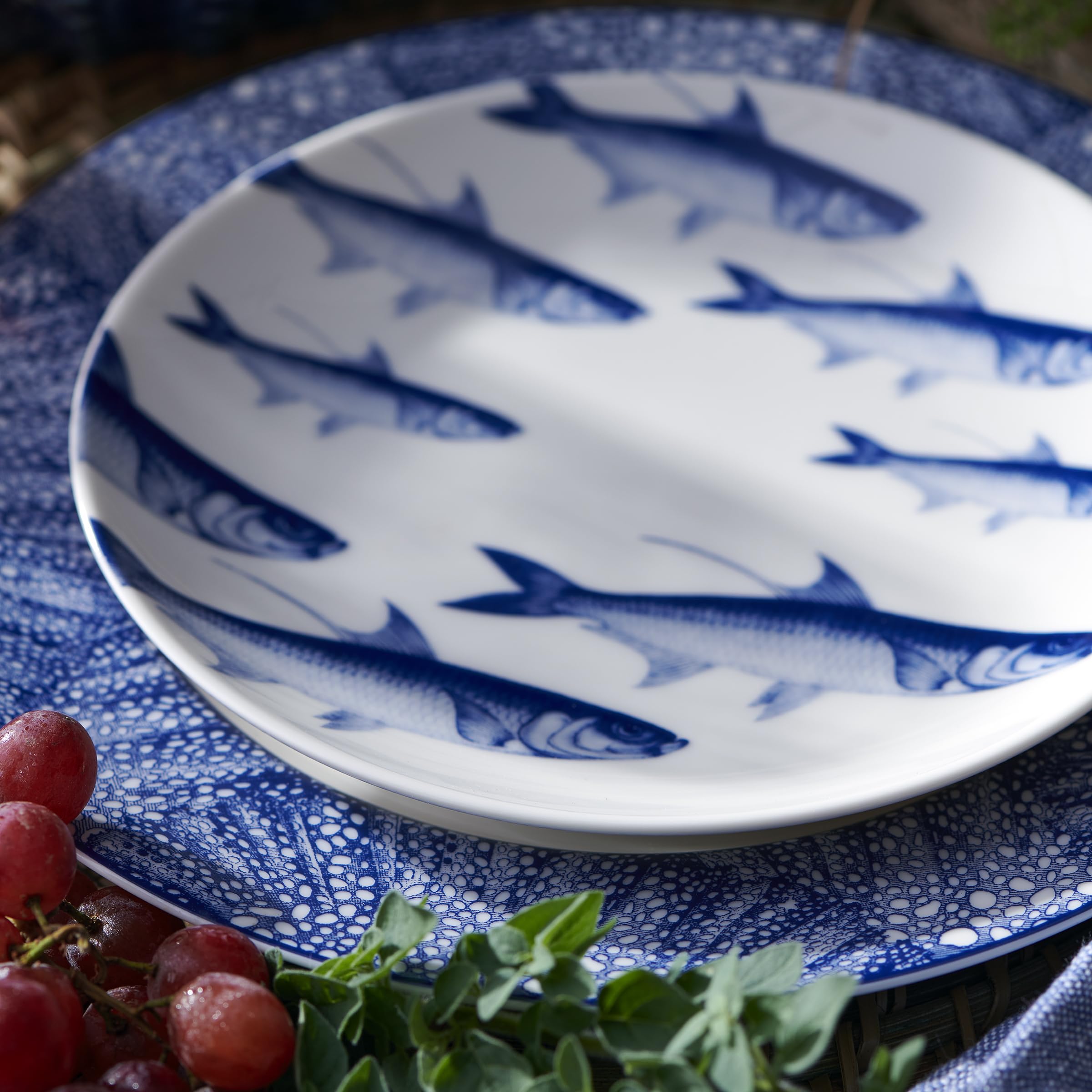 Amazon.com | Caskata School of Fish Appetizer Plates Set of 4